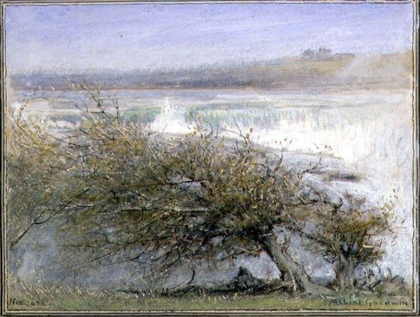 Niagara in de Lente door Albert Goodwin