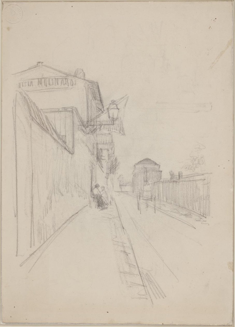 Een Franse straat door Albert Gottschalk