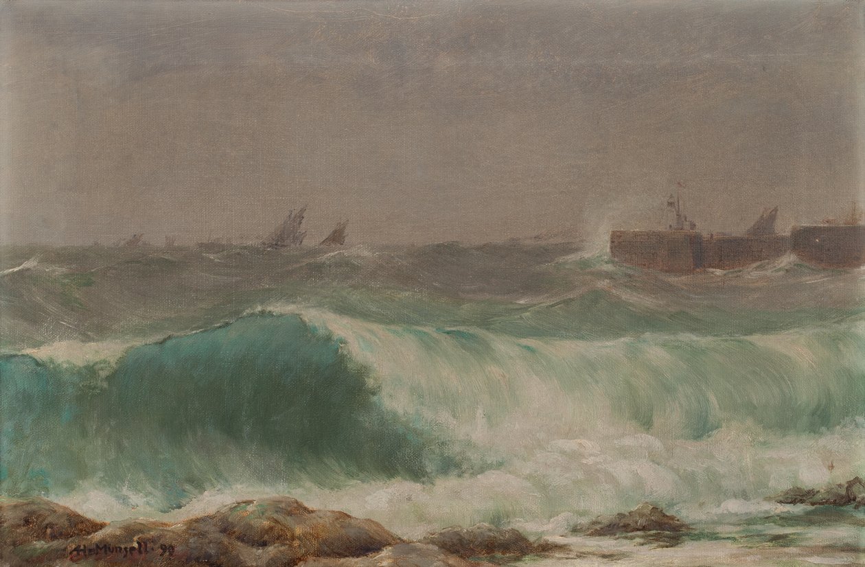 Zeegezicht door Albert Henry Munsell