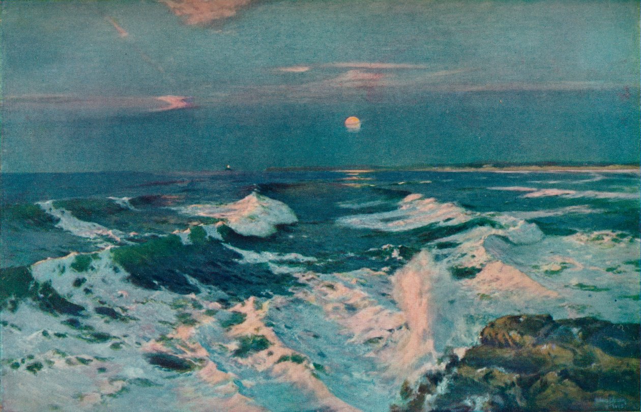 Tussen De Zonsondergang en de Maan door Albert Julius Olsson