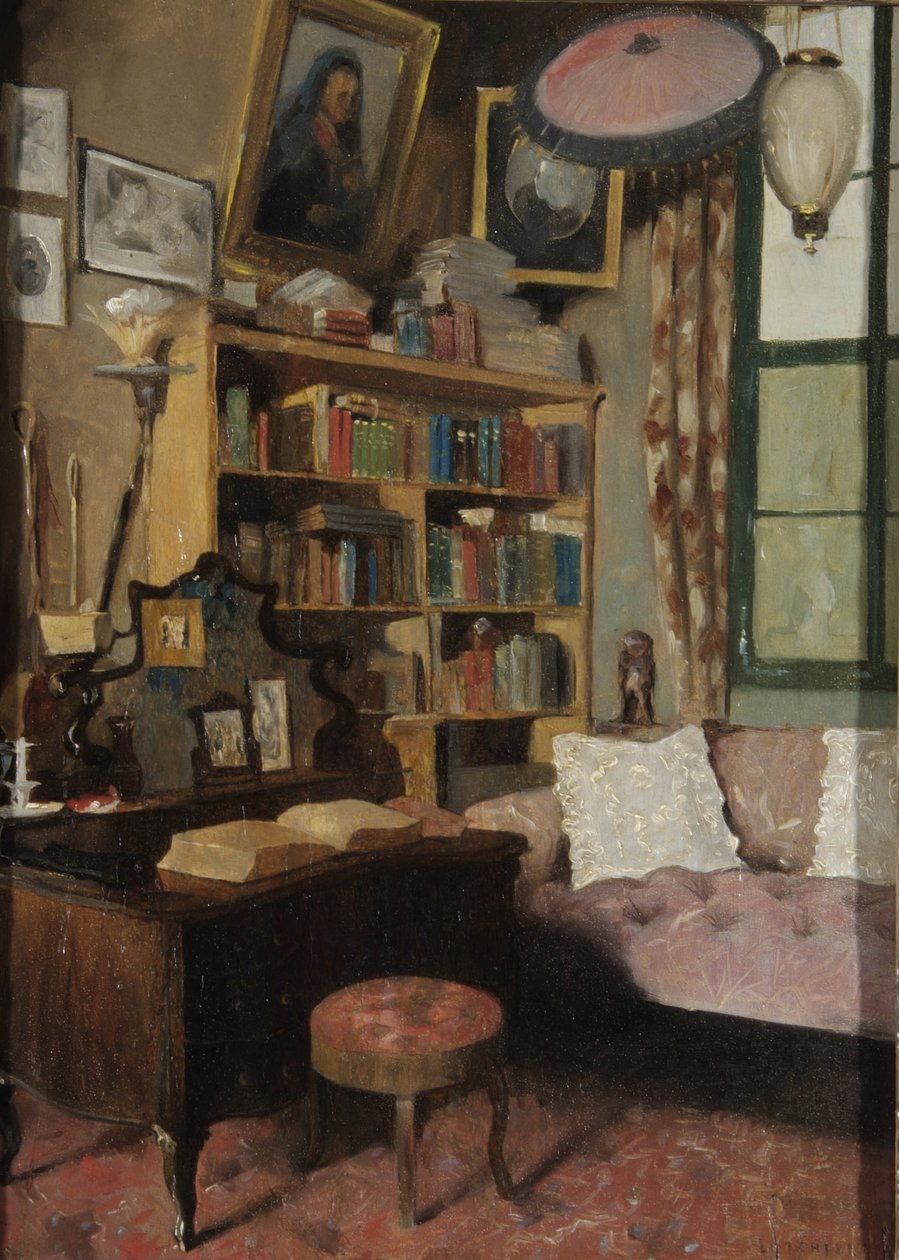 Hoek van Sir Richard Burtons studeerkamer, 1889 door Albert Letchford