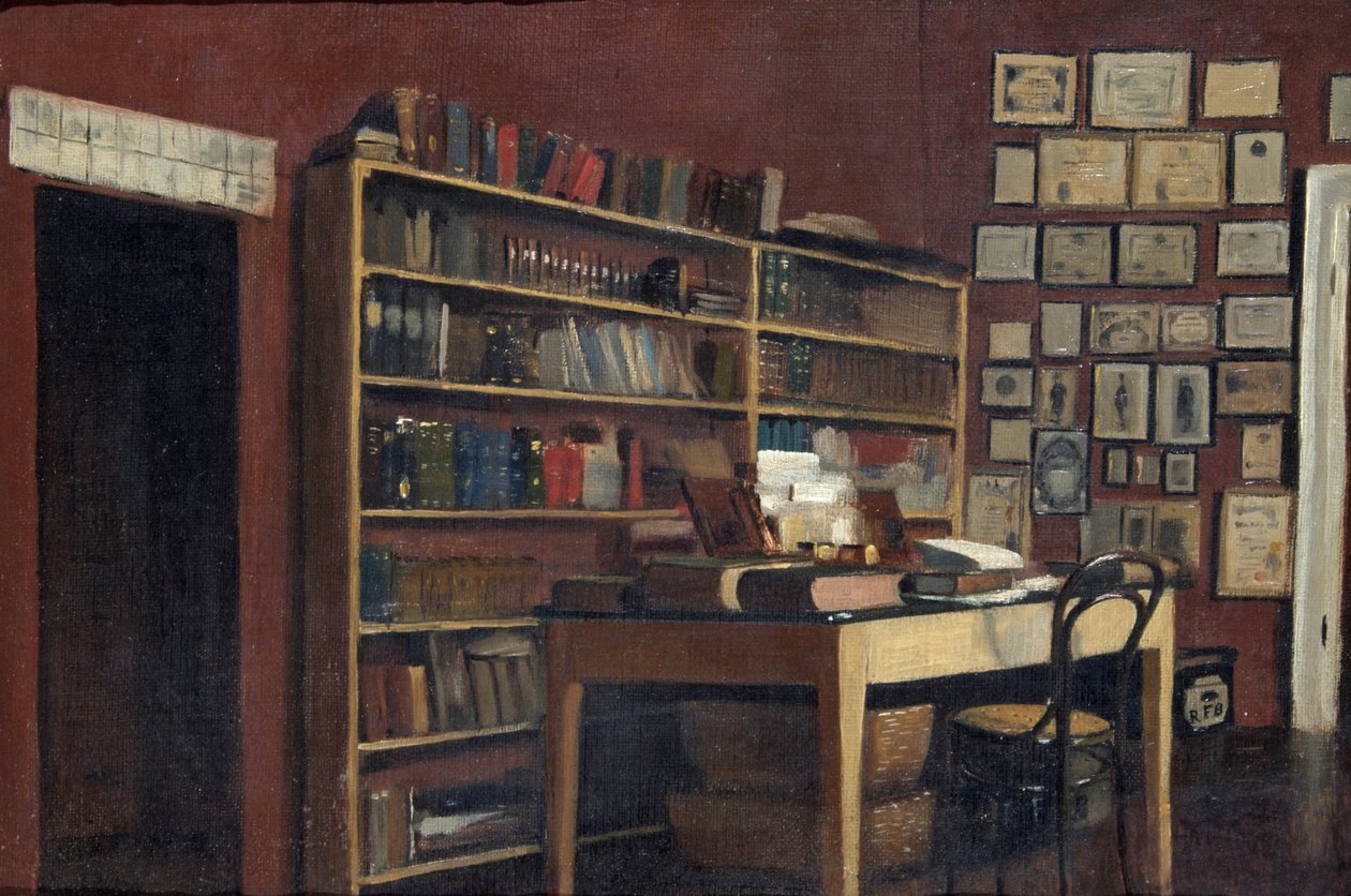 Hoek van Sir Richard Burtons studeerkamer, 1889 door Albert Letchford