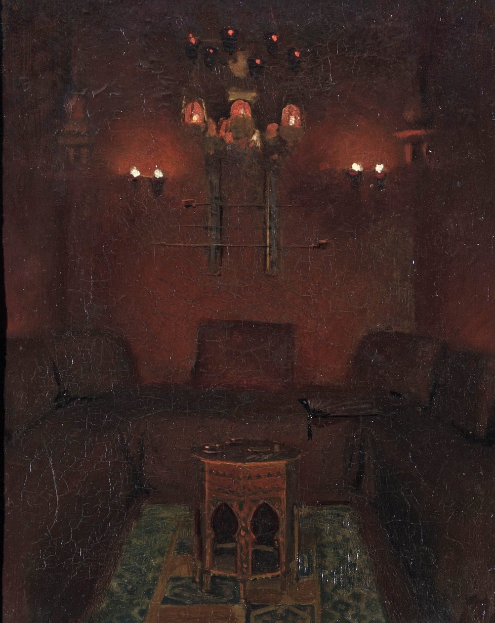 Interieur van Sir Richard Burtons kapel, 1889 door Albert Letchford