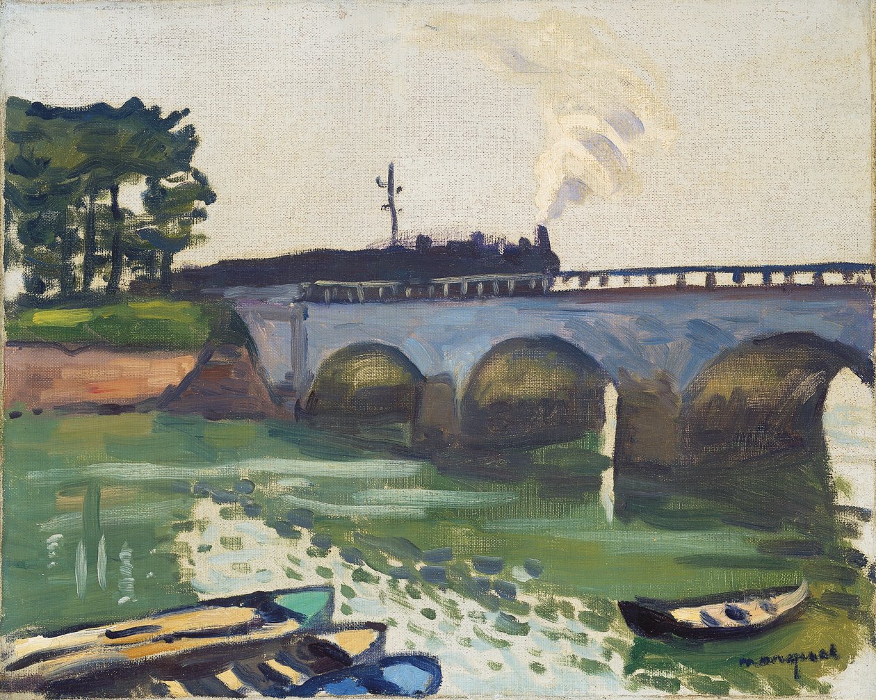 Brug bij Saint-Jean-de-Luz door Albert Marquet