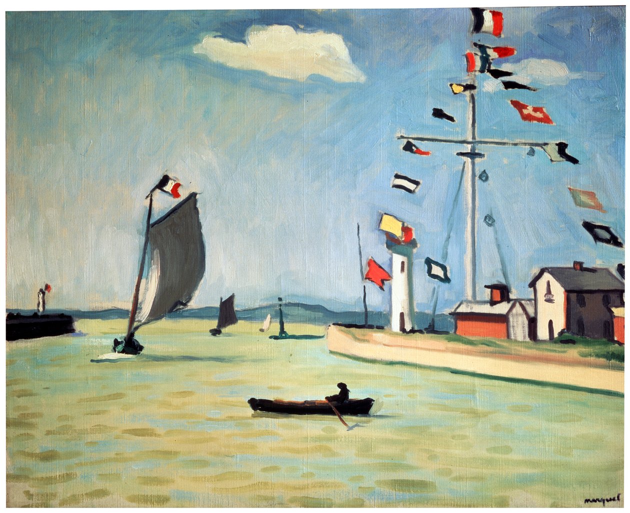 Haven van Honfleur, ca. 1911 door Albert Marquet