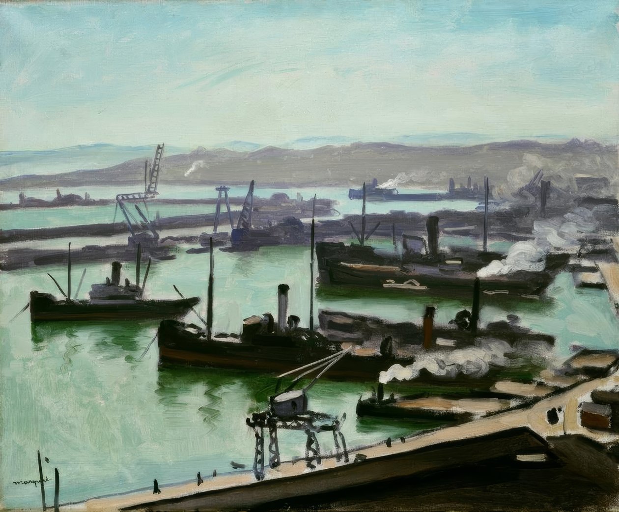 De haven van Algiers door Albert Marquet