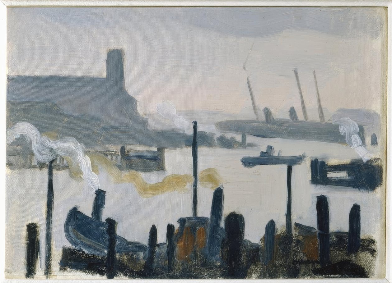 Haven van Hamburg door Albert Marquet