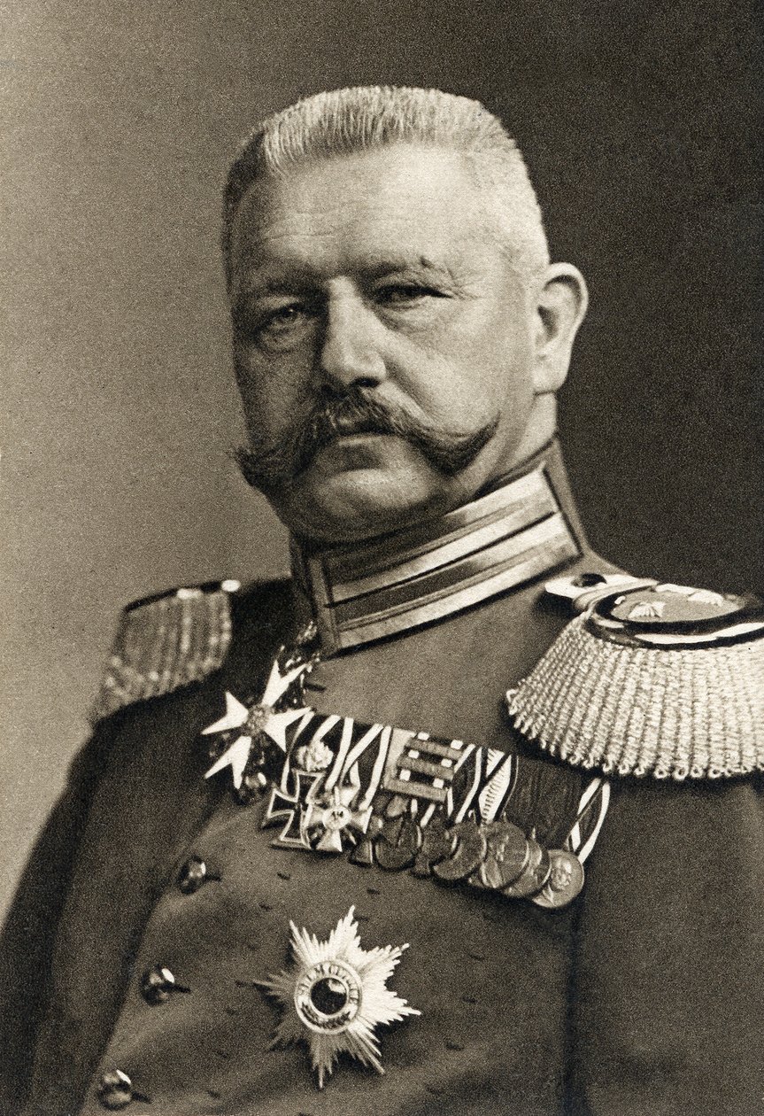 Generaal Veldmaarschalk von Hindenburg, 1923 door Albert Meyer