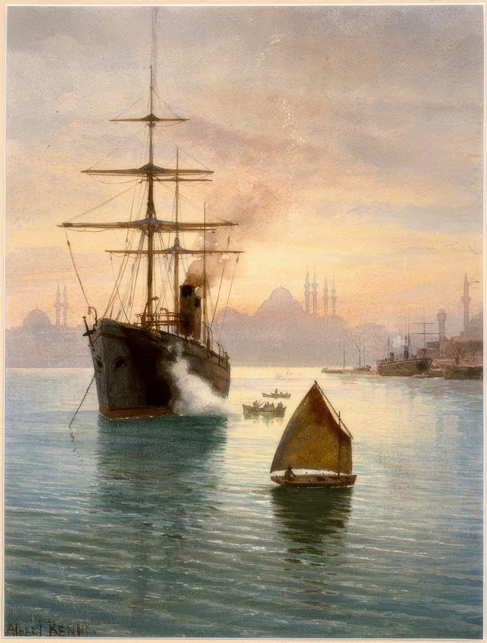 Istanbul, haven door Albert Nikolajewitsch Benois
