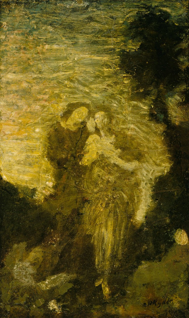 Florizel en Perdita door Albert Pinkham Ryder