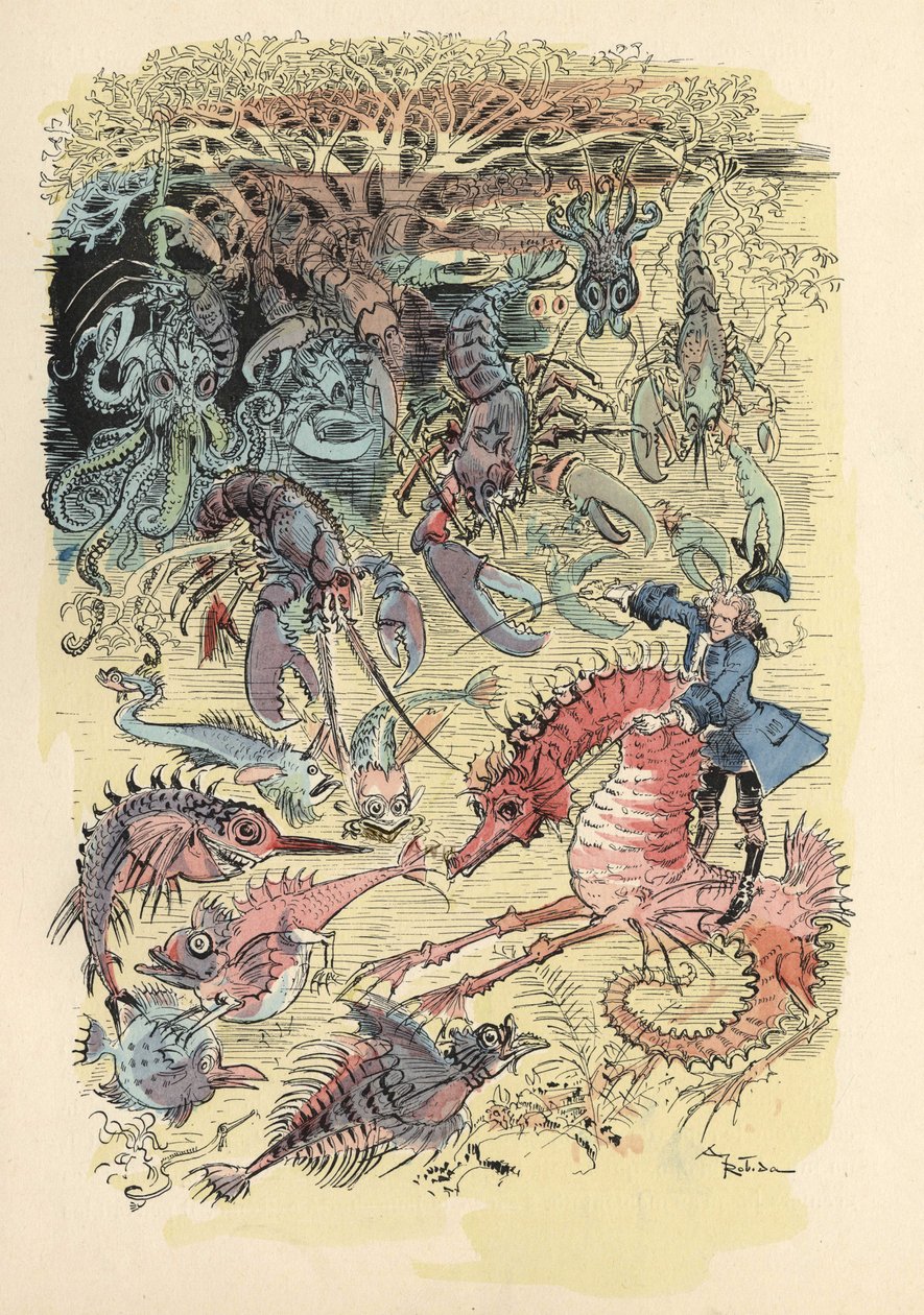 Illustratie door Albert Robida in 
