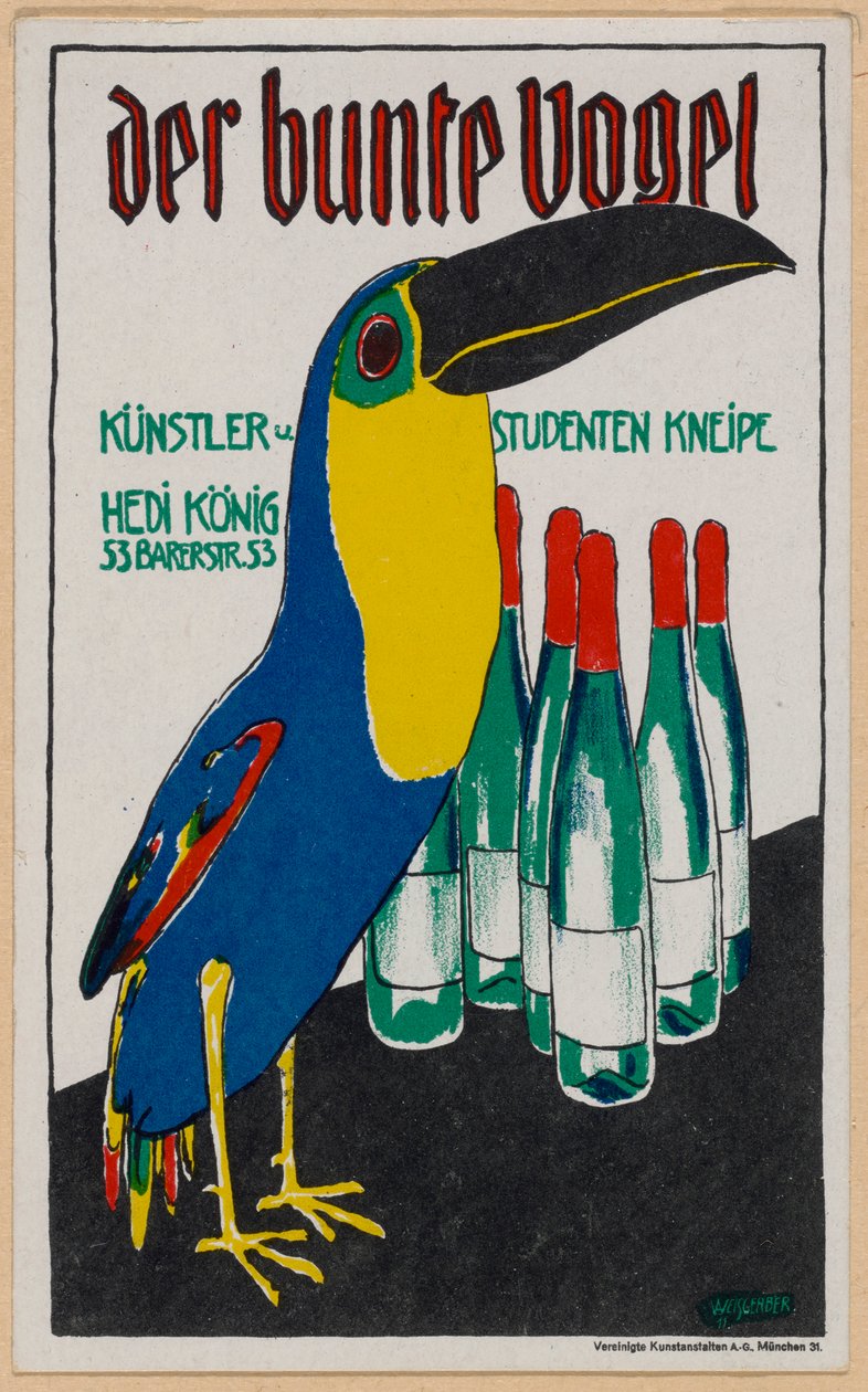 Der bunte Vogel door Albert Weisgerber