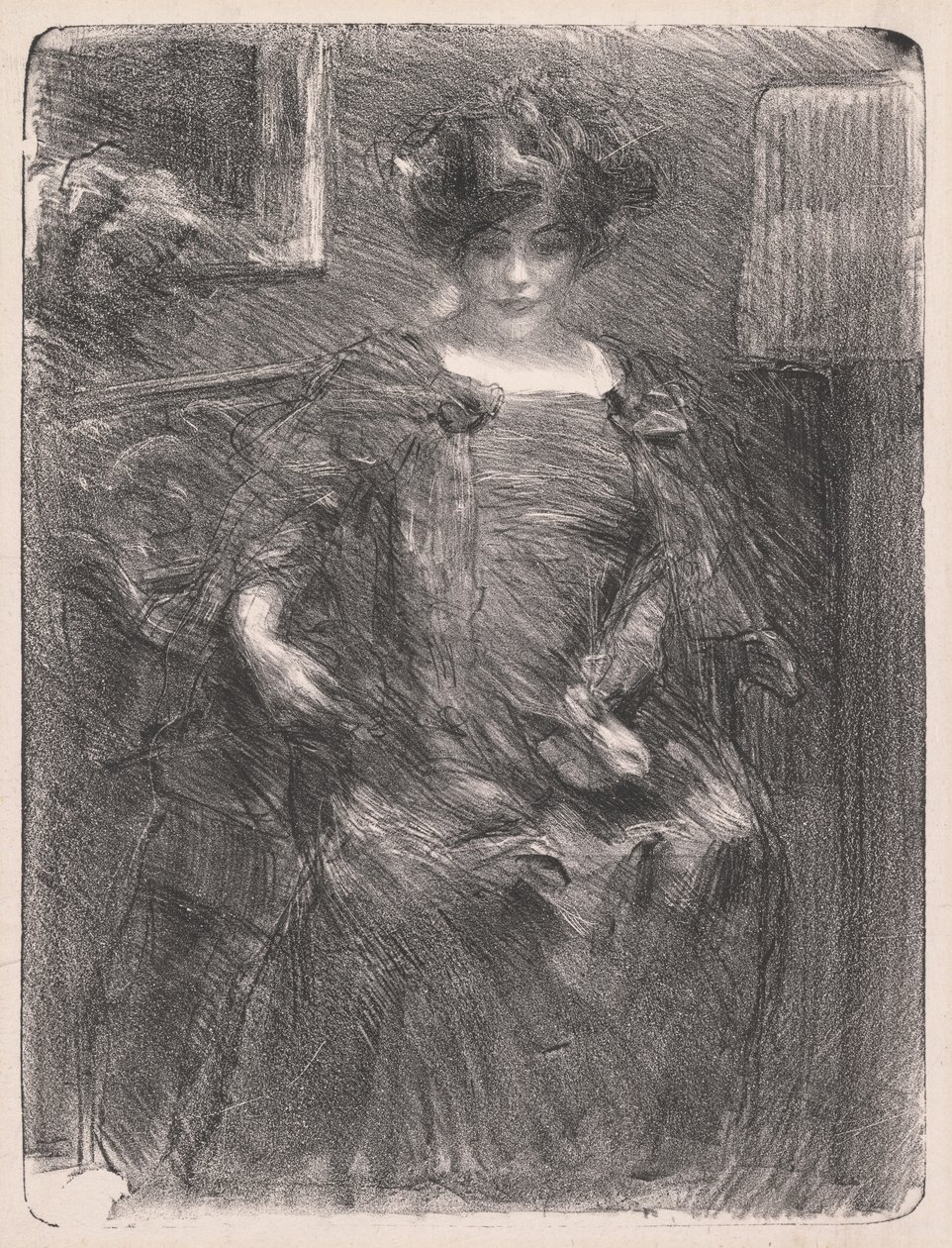 Zonder titel (Vrouw) door Albert de Belleroche