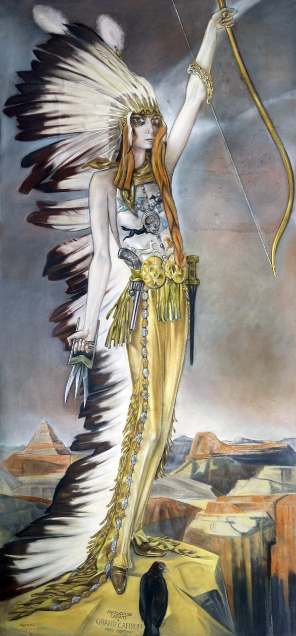 Marchesa Luisa Casati, Grand Canyon door Alberto Martini