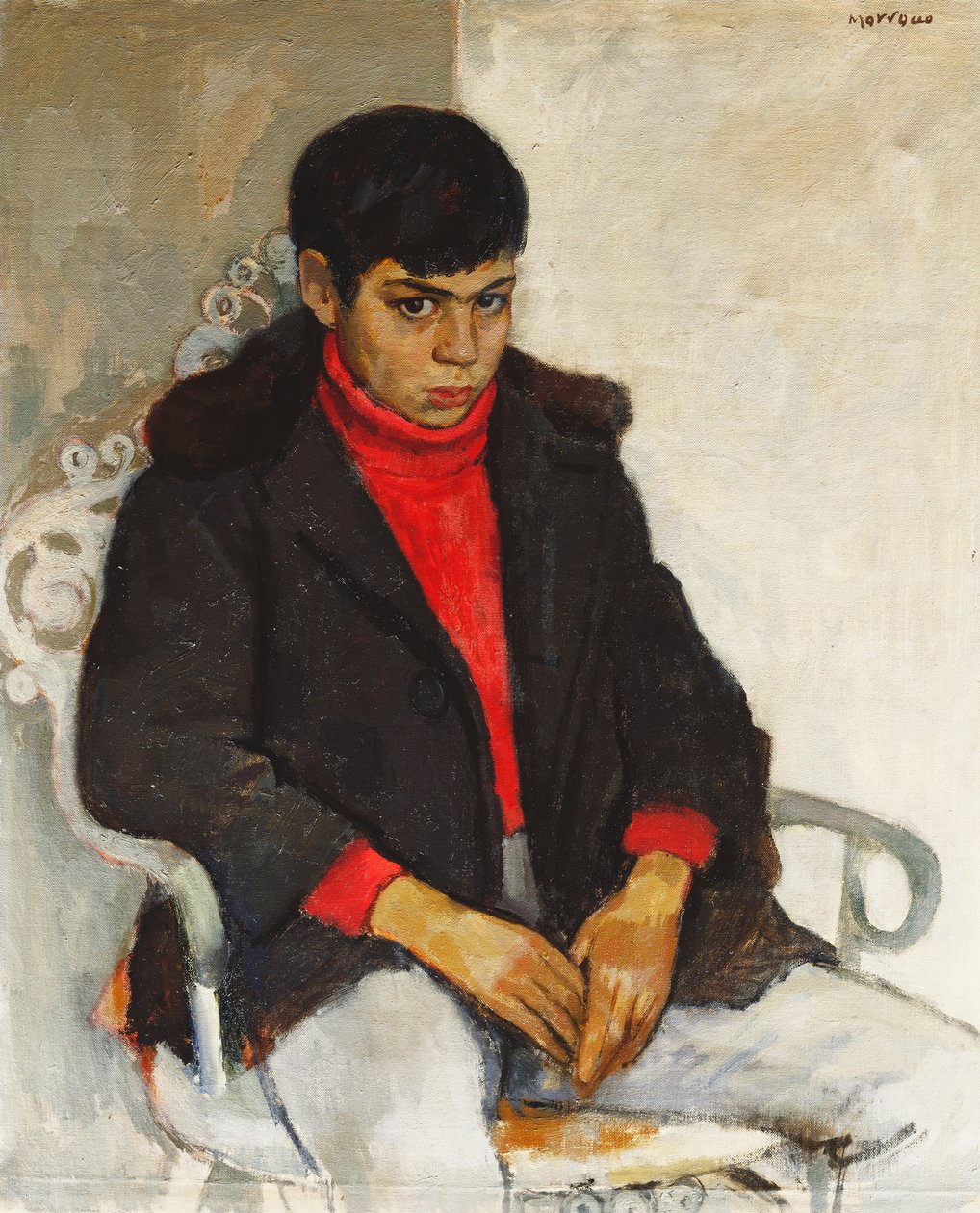 Portret van Laurie Morrocco door Alberto Morrocco