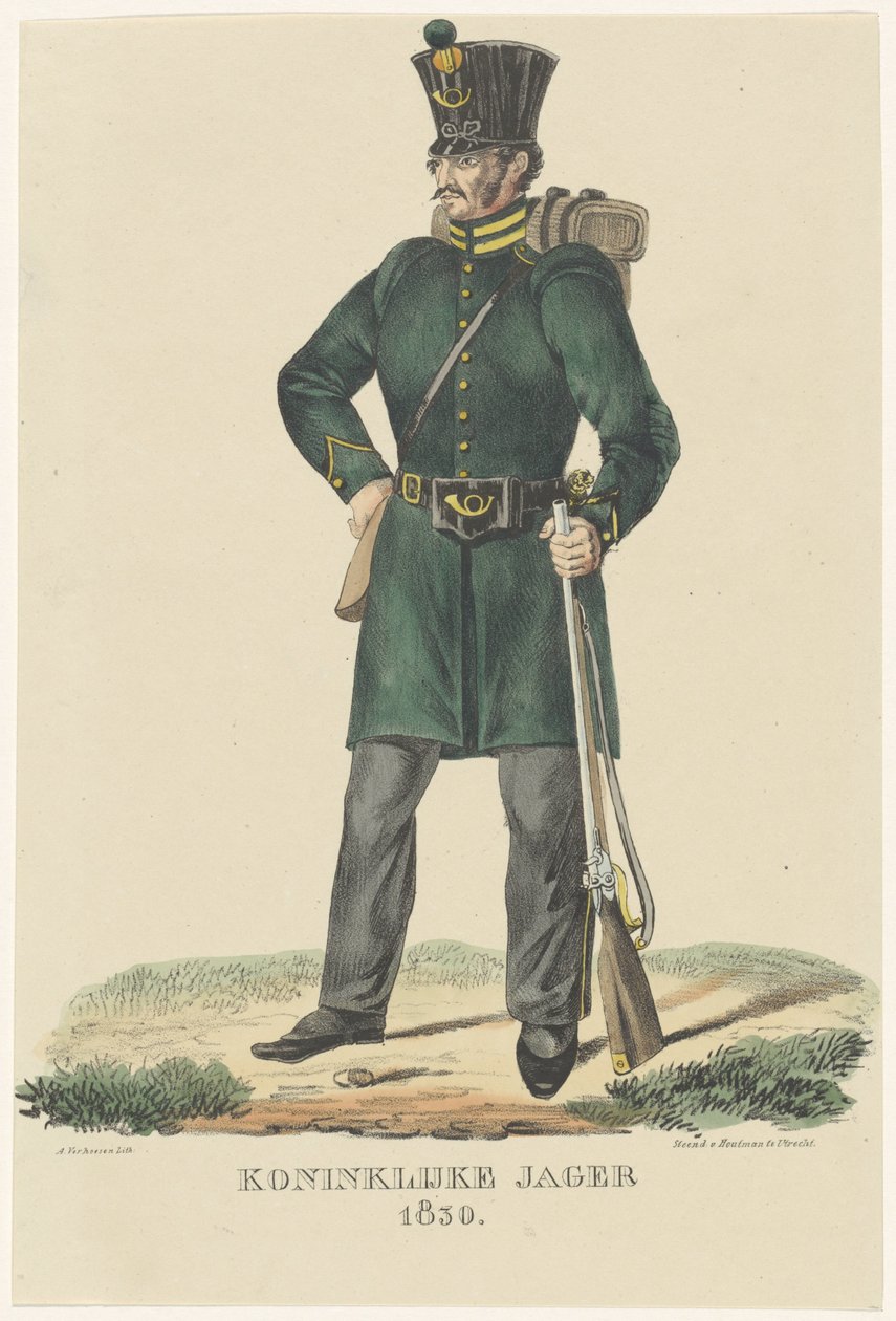 Koninklijke Jager, 1830 door Albertus Verhoesen