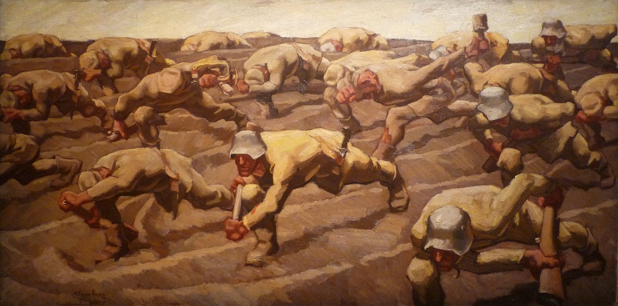Noord-Frankrijk, 1917 door Albin Egger-Lienz