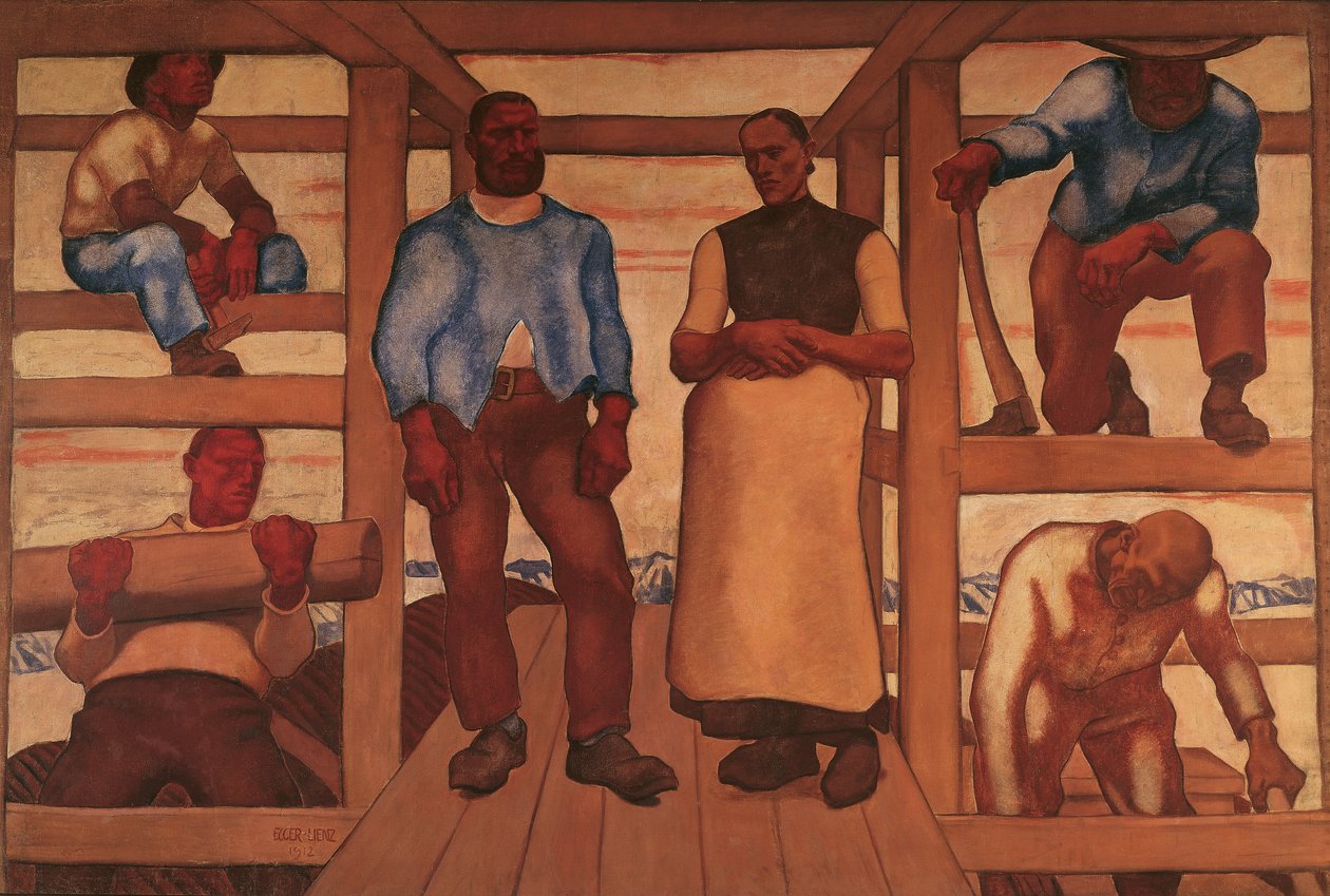 Het leven door Albin Egger-Lienz