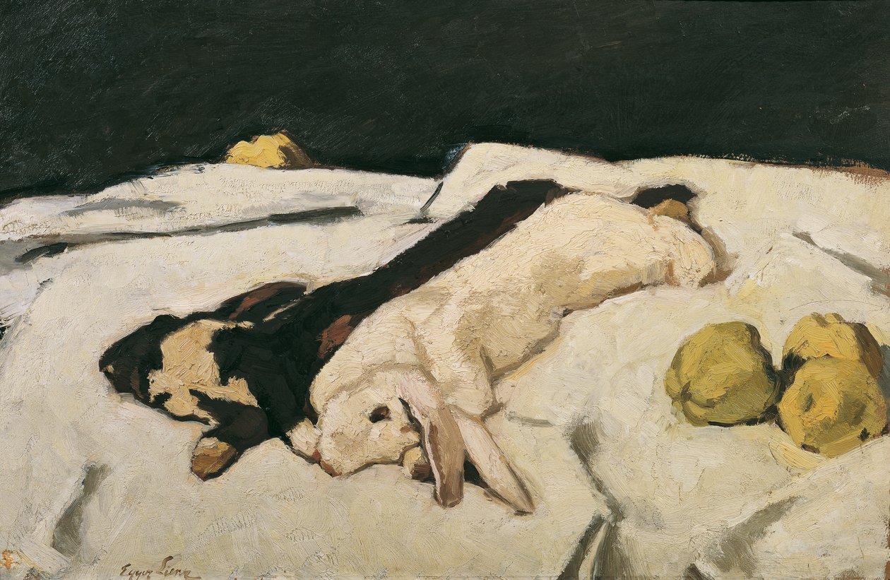 Dode Hazen door Albin Egger-Lienz