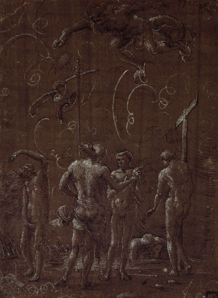 Christus in het voorgeborchte, 16e eeuw door Albrecht Altdorfer