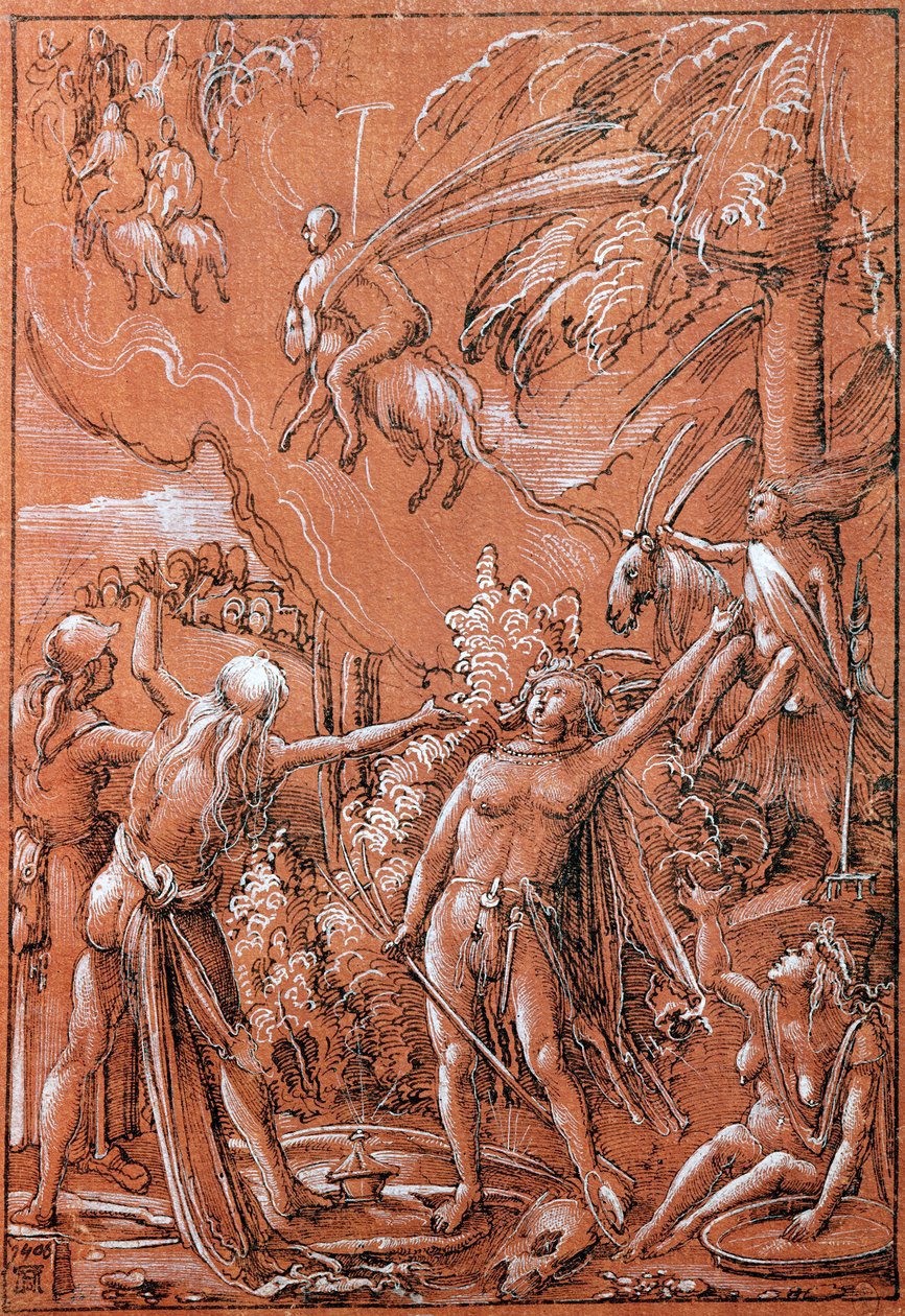 Vertrek voor de Sabbat, 1506 door Albrecht Altdorfer