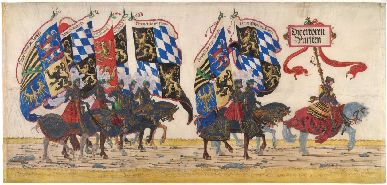 De Duitse prinsen door Albrecht Altdorfer and workshop
