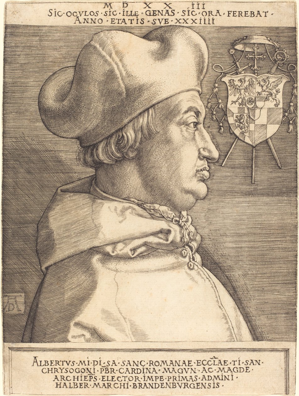 Kardinaal Albrecht van Brandenburg door Albrecht Dürer