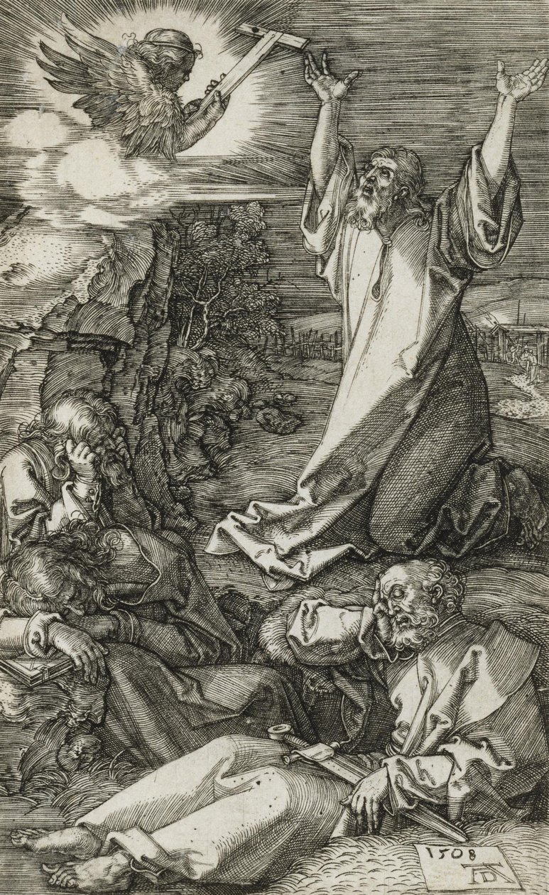 Christus op de Olijfberg door Albrecht Dürer