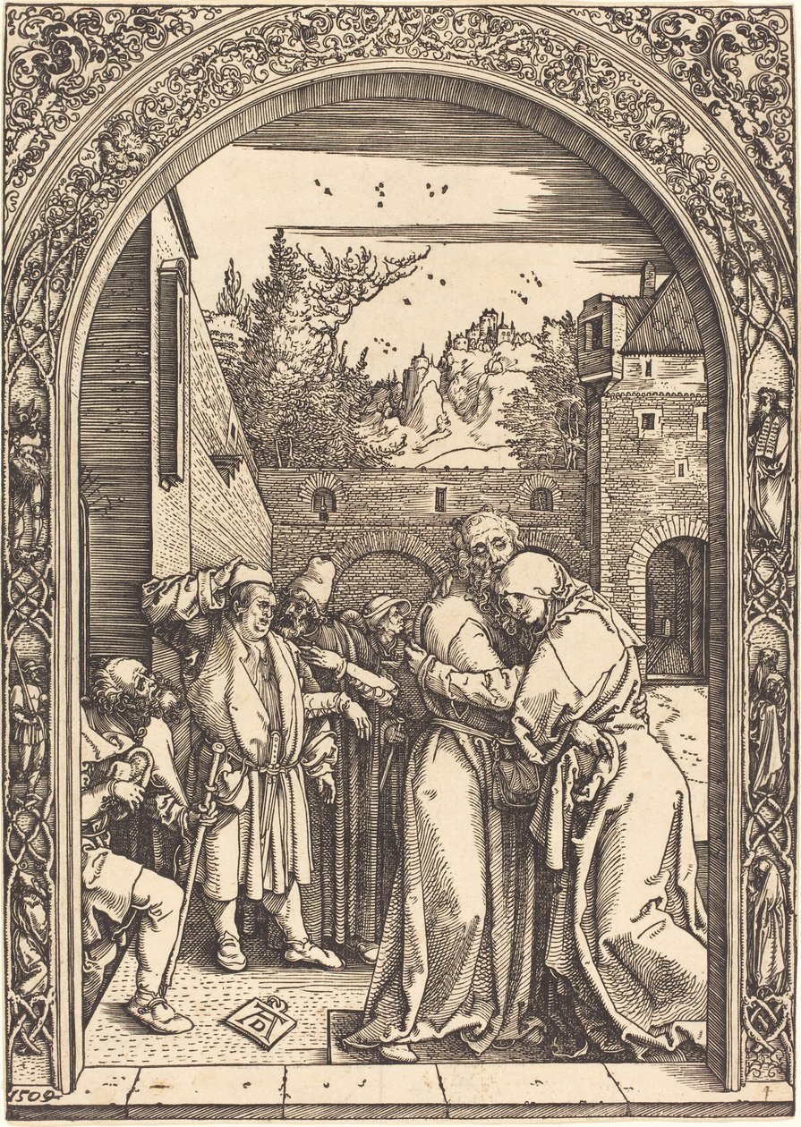 Joachim en Anna bij de Gouden Poort door Albrecht Dürer