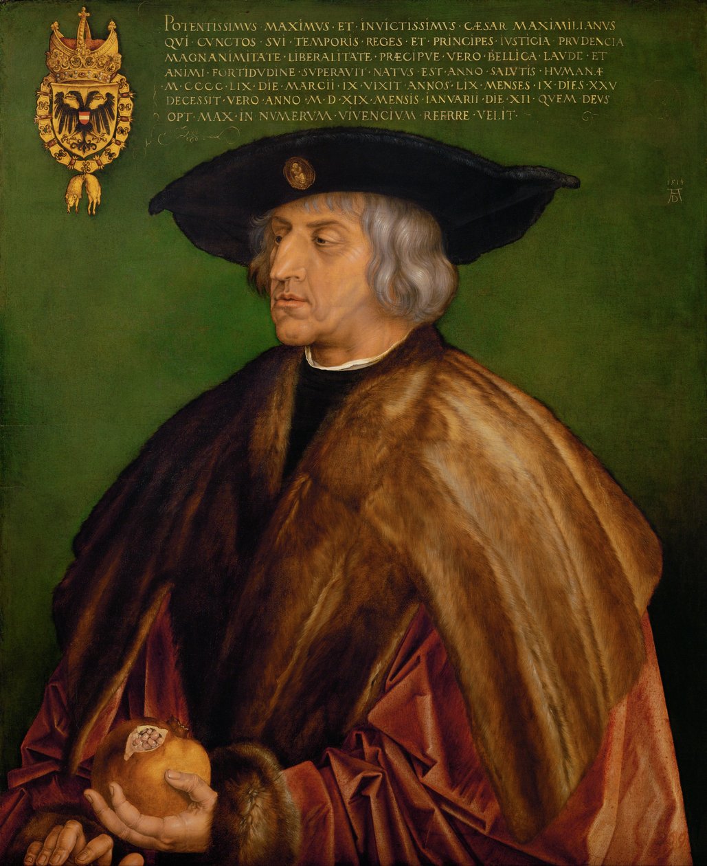 Portret van Maximiliaan I door Albrecht Dürer