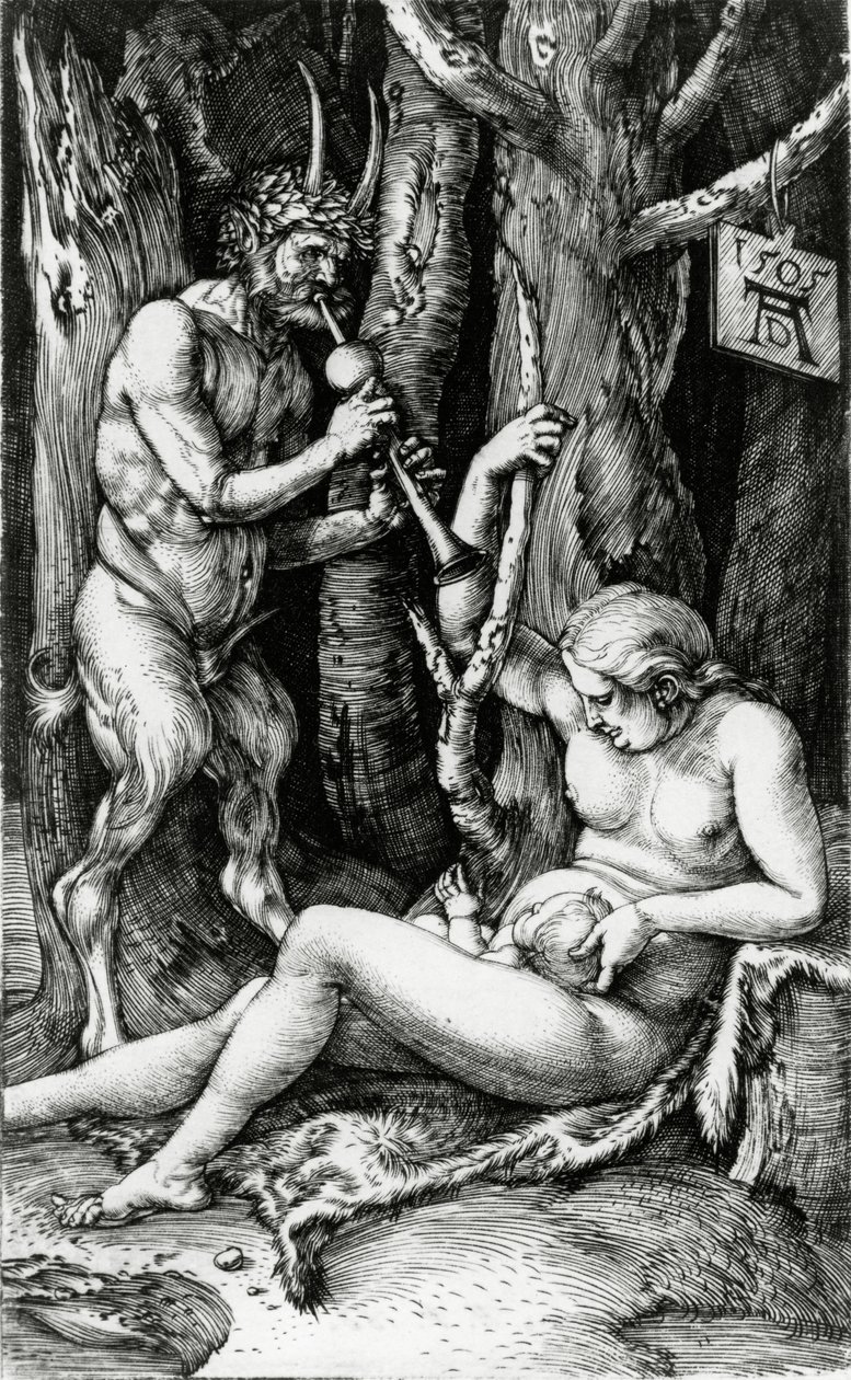 Satyr Familie, 1505 door Albrecht Dürer