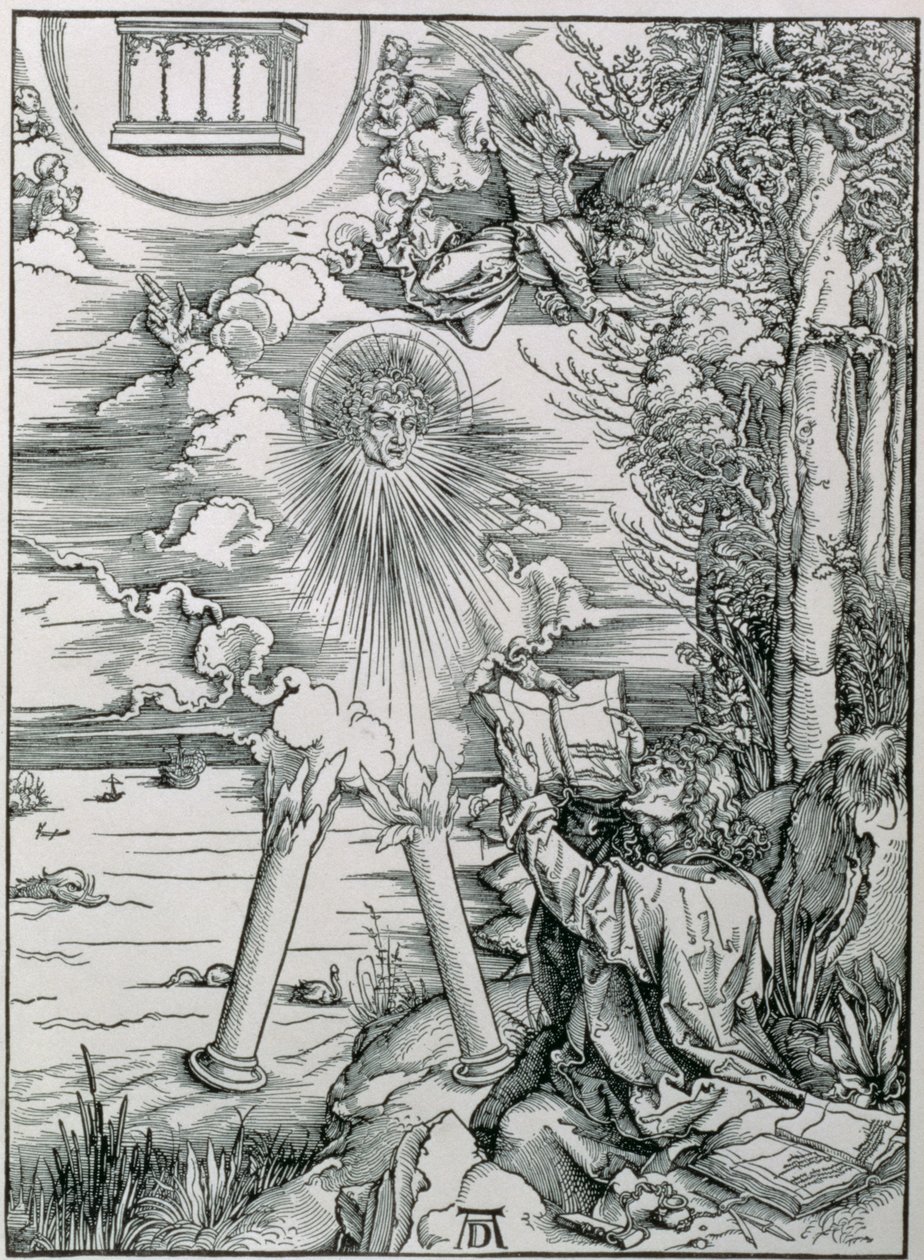 St. Johannes die het boek verslindt uit de 