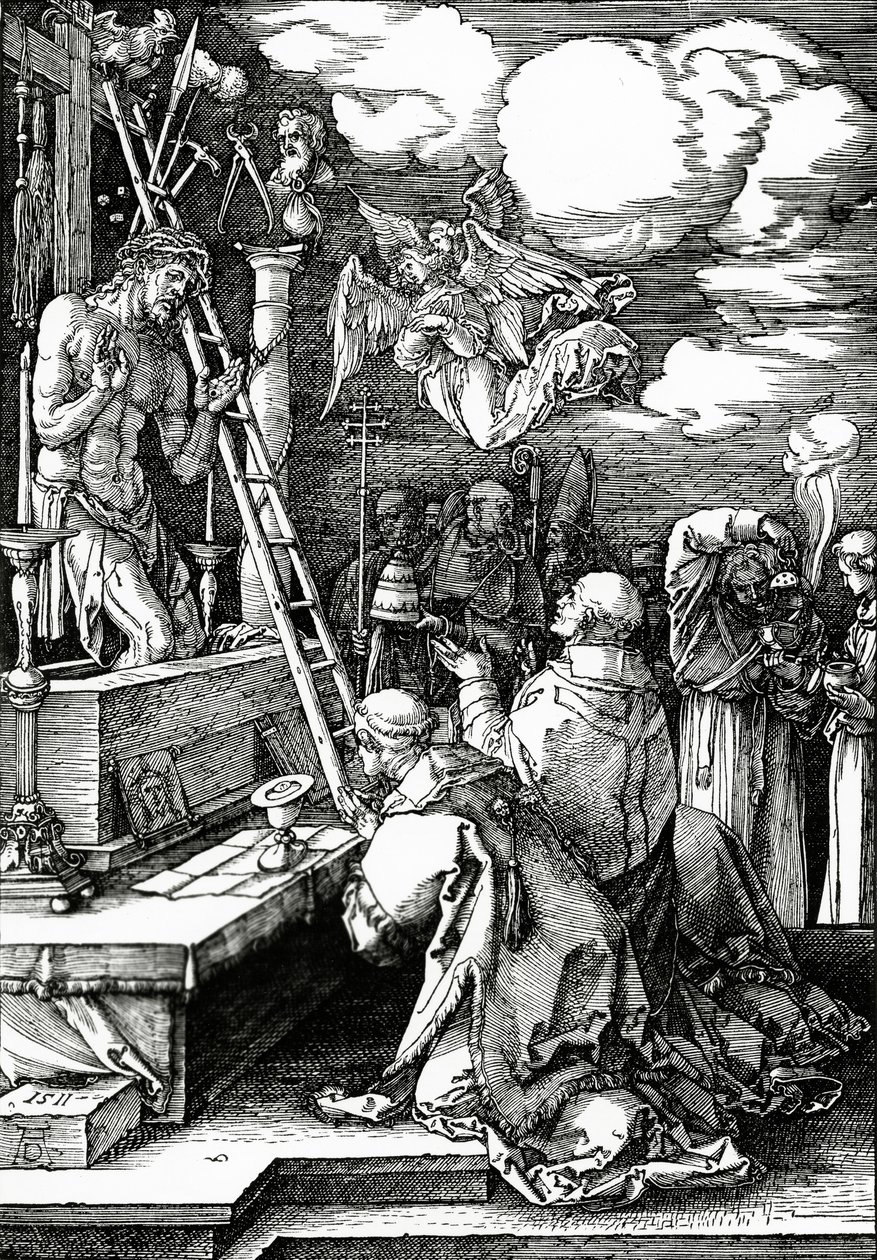 De Mis van St. Gregorius, 1511 door Albrecht Dürer