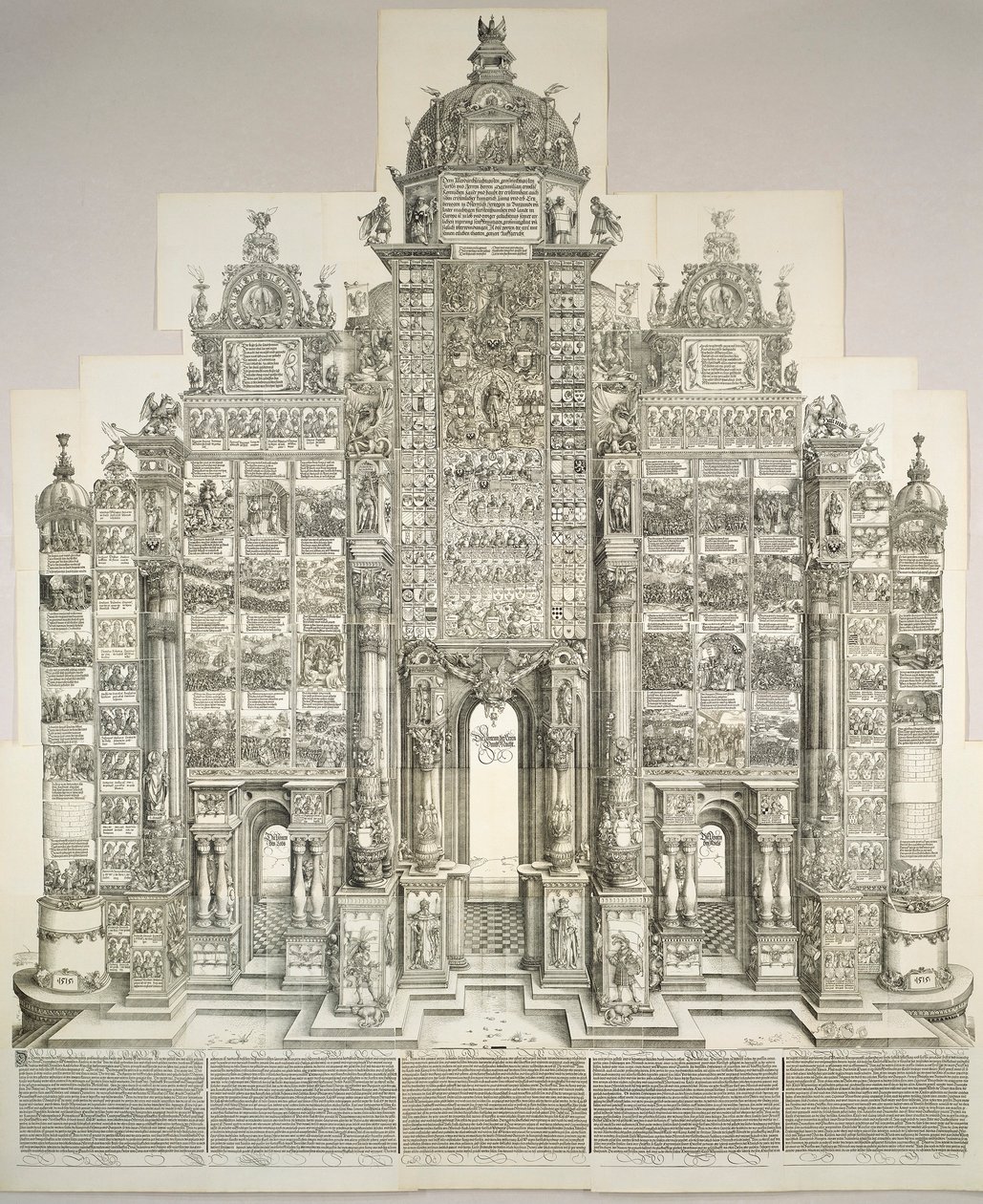 De triomfboog van Maximiliaan door Albrecht Dürer