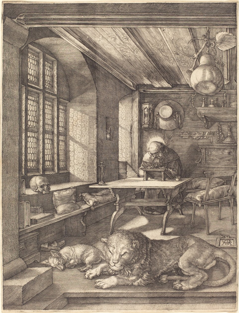 St. Hiëronymus in zijn Studie, 1514 door Albrecht Dürer