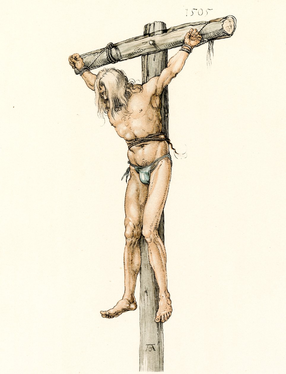 Studie van de linker dief door Albrecht Dürer