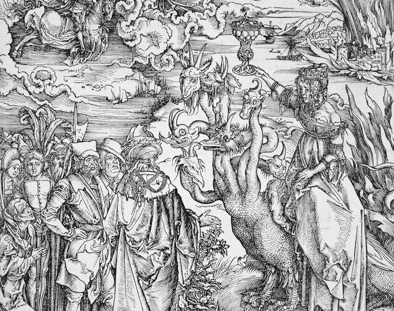 De Openbaring van St. Johannes de Goddelijke of De Apocalyps (detail) door Albrecht Dürer