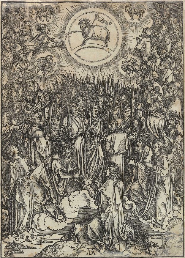Aanbidding van het Lam Gods door Albrecht Dürer