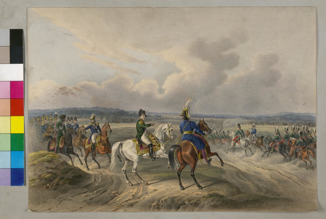 1812 Napoleon I aan de Duena door Albrecht Adam