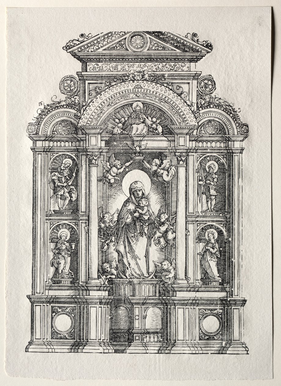 Altaar met de Schone Maria van Regensburg door Albrecht Altdorfer