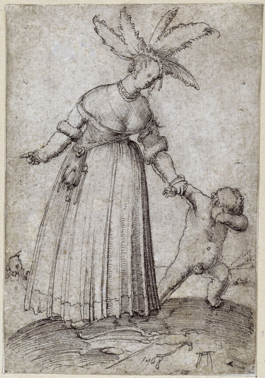 Altdorfer, Albrecht - Venus en Cupido door Albrecht Altdorfer