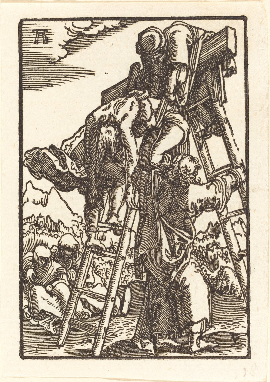 Christus van het kruis gehaald door Albrecht Altdorfer