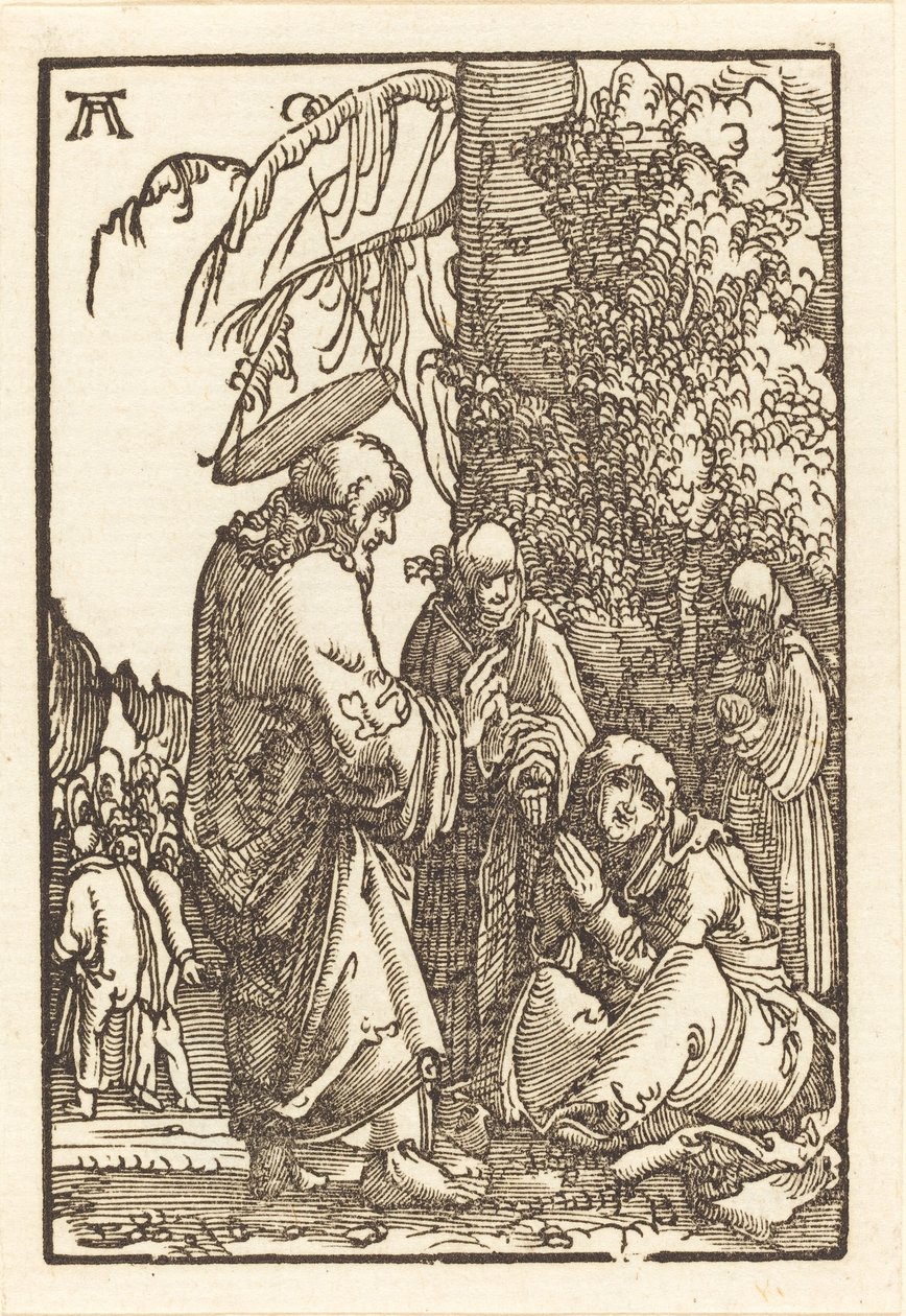 Christus Neemt Afscheid van Maria voor de Passie door Albrecht Altdorfer