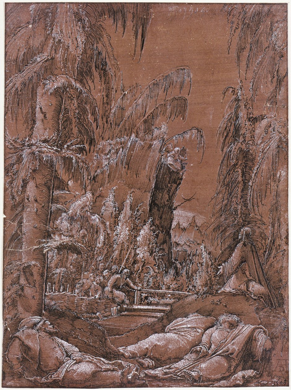 Christus op de Olijfberg door Albrecht Altdorfer