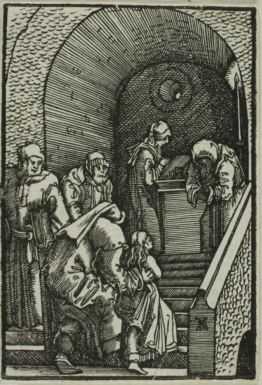 Presentatie van de Maagd, uit De Val en Verlossing van de Mens door Albrecht Altdorfer