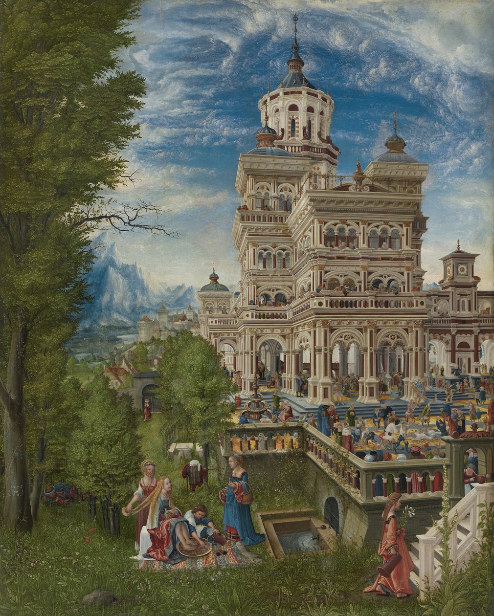 Susanna en de oudsten door Albrecht Altdorfer