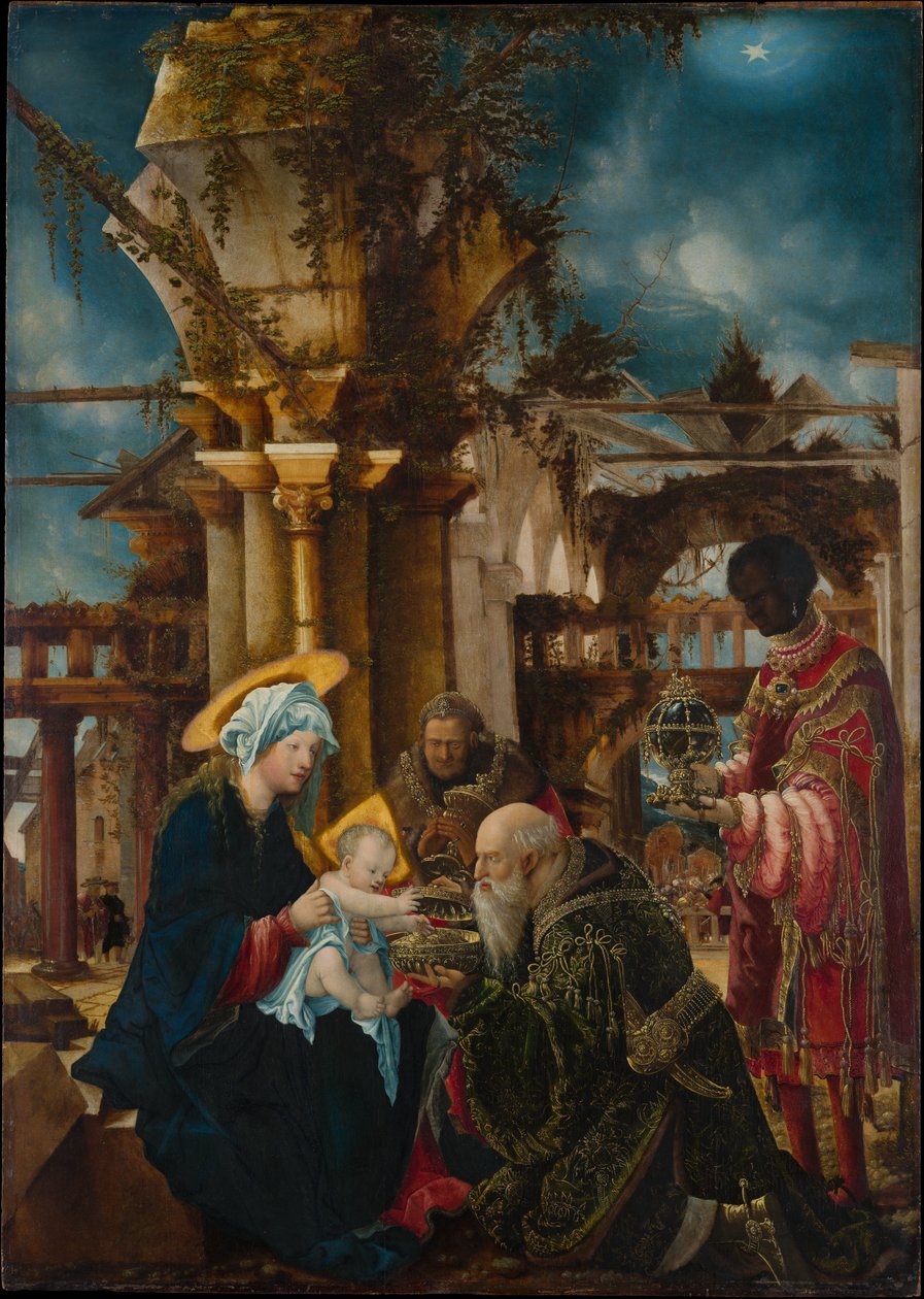De aanbidding der wijzen door Albrecht Altdorfer