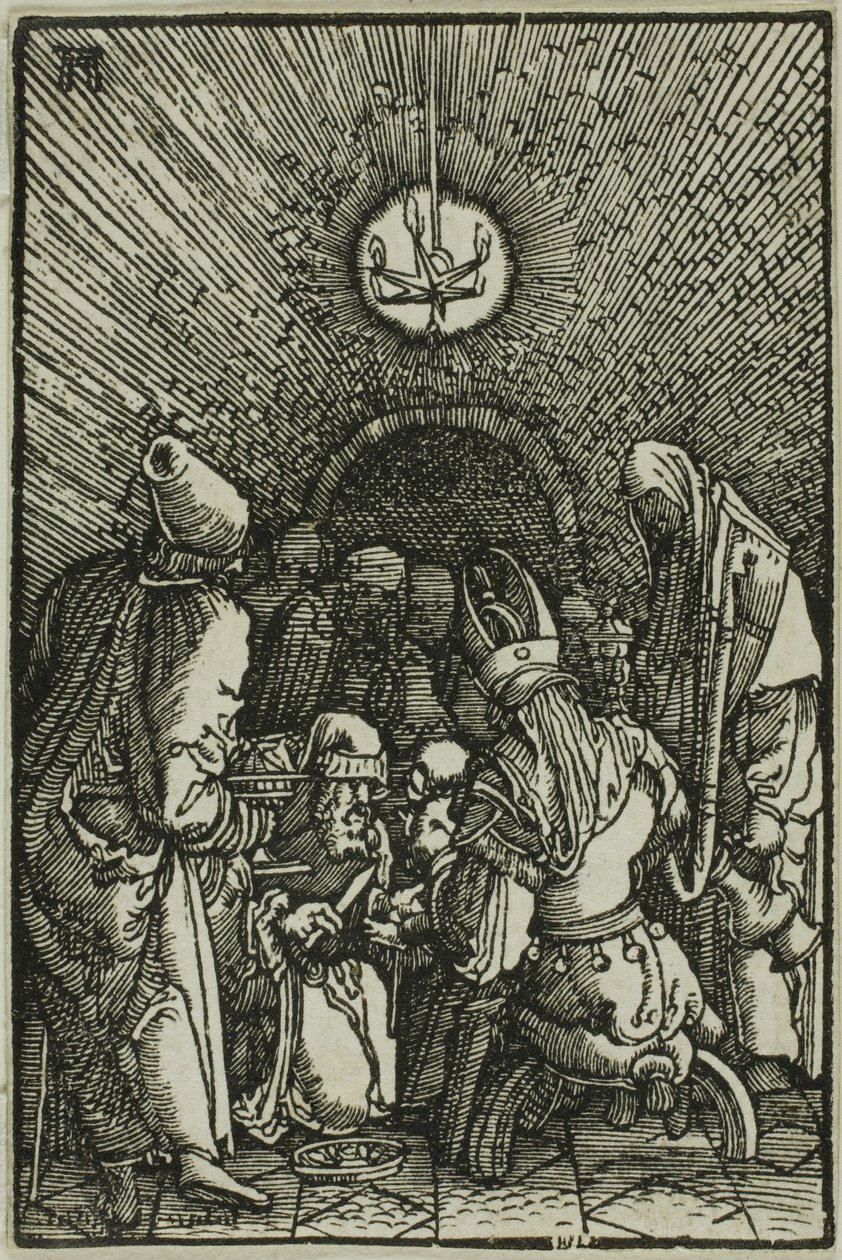 De besnijdenis, uit De val en verlossing van de mens door Albrecht Altdorfer