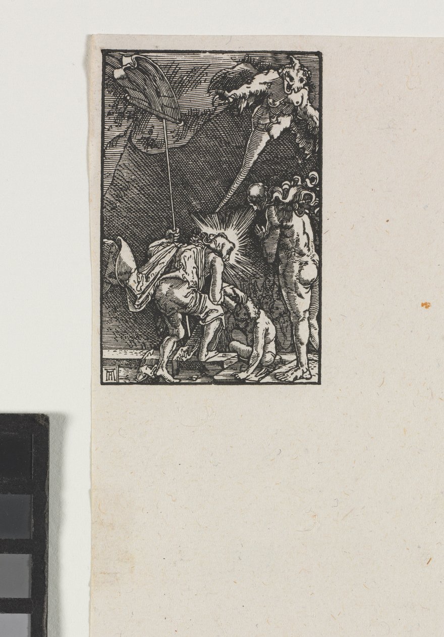 De Val en Verlossing van de Mens: Christus daalt neer in de Hel door Albrecht Altdorfer