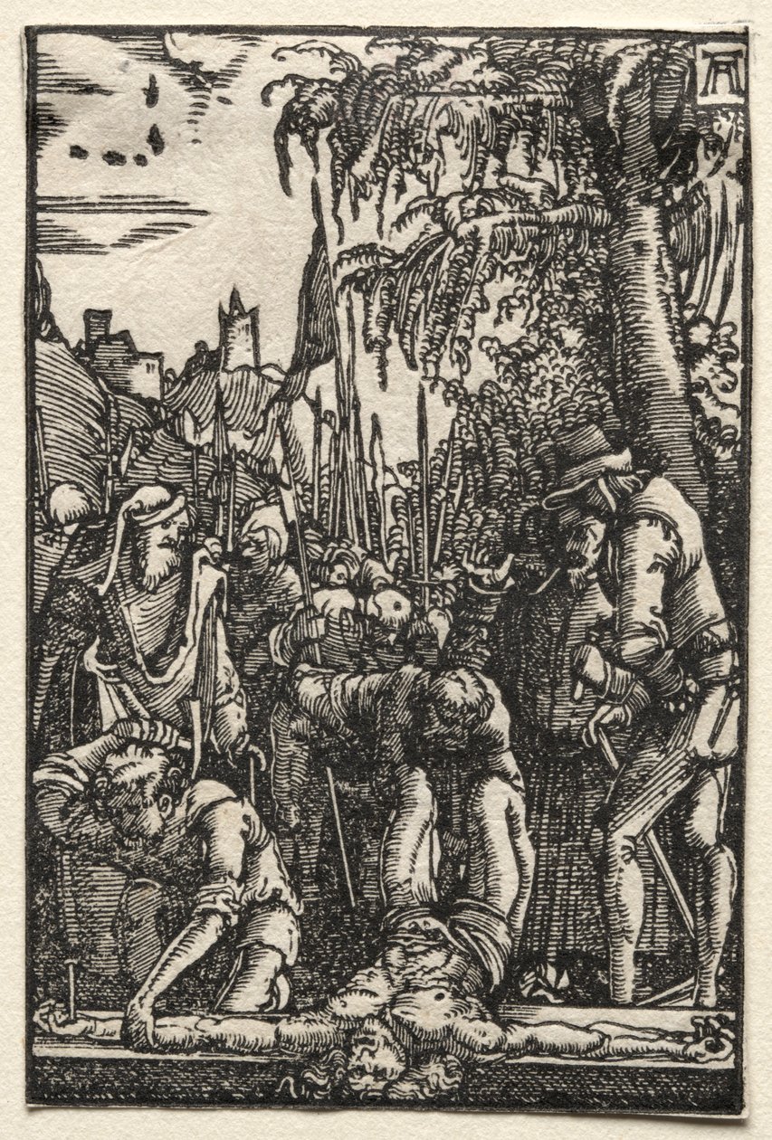 De Val en Verlossing van de Mens: Christus aan het Kruis genageld, ca. 1515 door Albrecht Altdorfer